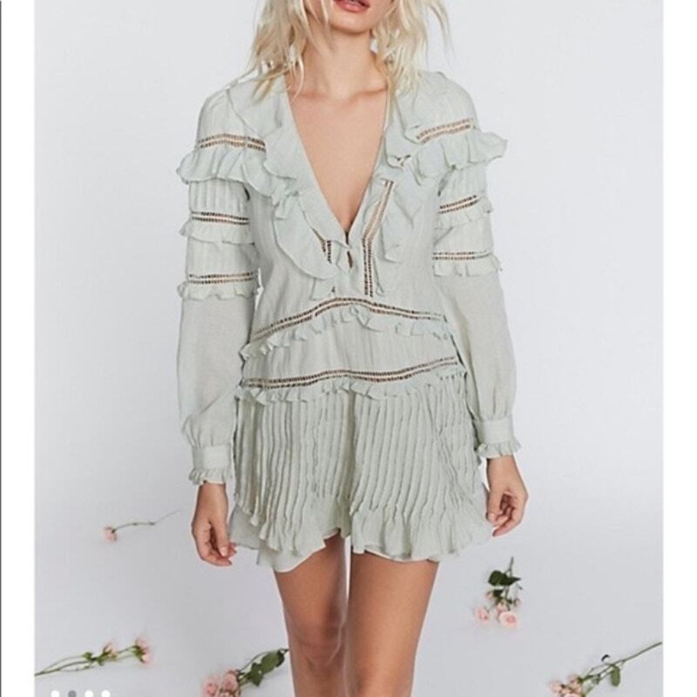 For Love and Lemons Ziggy Green Dress